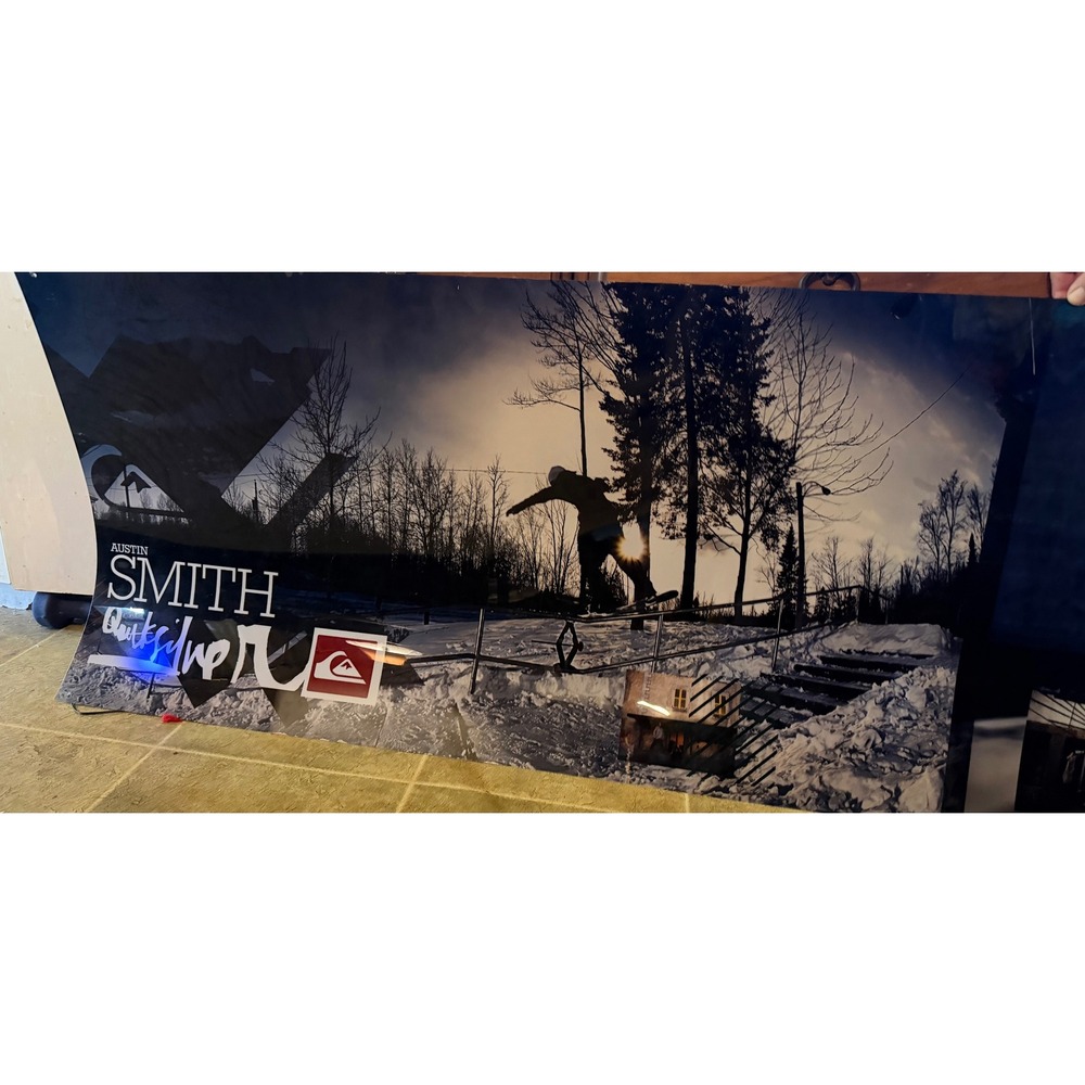 Quiksilver Austin Smith Snowboarding Promotional Poster Large 69x24  Panoramic